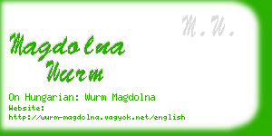 magdolna wurm business card